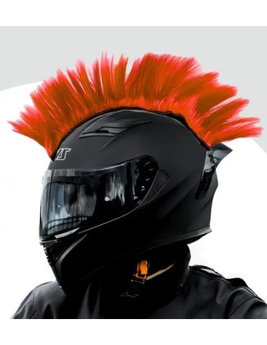 CRESTA CASCO MOTO ROJA