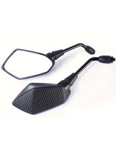 PAR DE ESPEJOS RETROVISORES EFECTO CARBONO