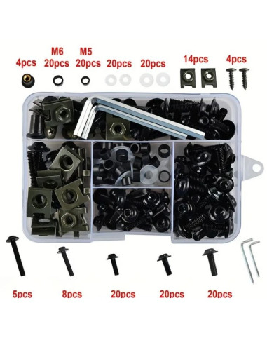 TORNILLOS CARENADO Y CARROCERIA DE MOTO