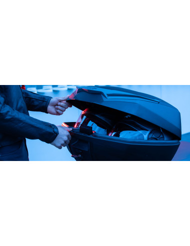 MALETA DE MOTO KAPPA 49 LITROS K4900NN  MALETA MK K4900 K VANGUARD NEGRO