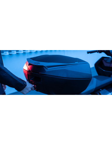 MALETA DE MOTO KAPPA 49 LITROS K4900NN  MALETA MK K4900 K VANGUARD NEGRO