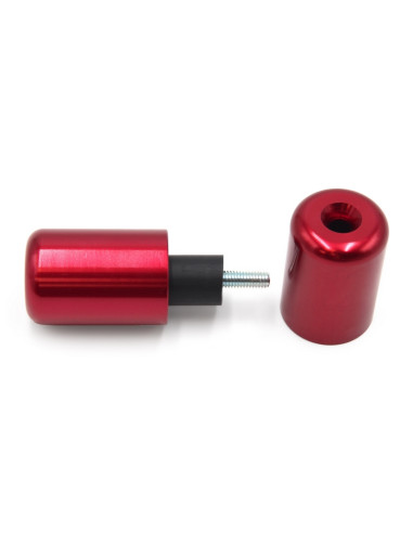 CONTRAPESOS DE MANILLAR DE MOTO ROJO SUZUKI