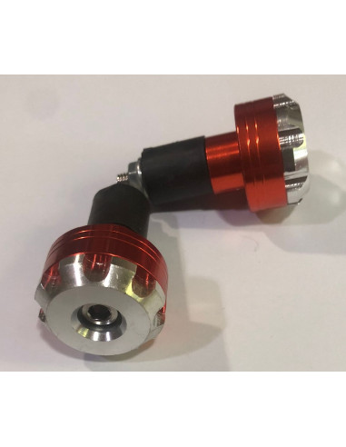 CONTRAPESOS DE MANILLAR DE MOTO COBRE/PLATA 17mm y 17,5mm