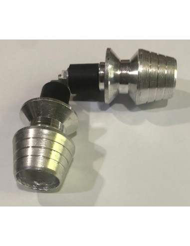 CONTRAPESOS DE MANILLAR DE MOTO PLATA 17mm y 17,5mm