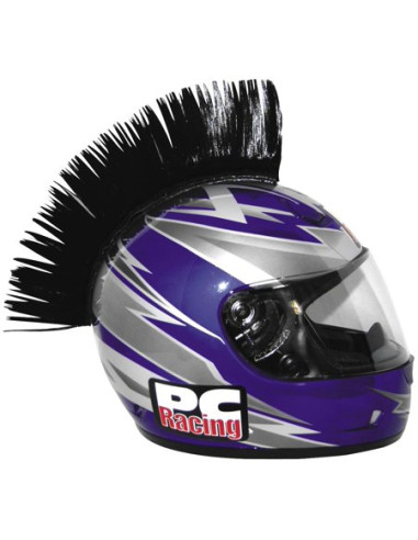 CRESTA DE CASCO DE MOTO COLOR NEGRA