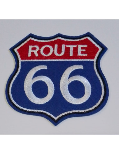 PARCHE BORDADO DE RUTA 66 PARA PLANCHAR