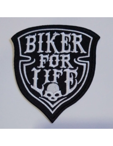 PARCHE BORDADO DE "BIKER FOR LIFE"