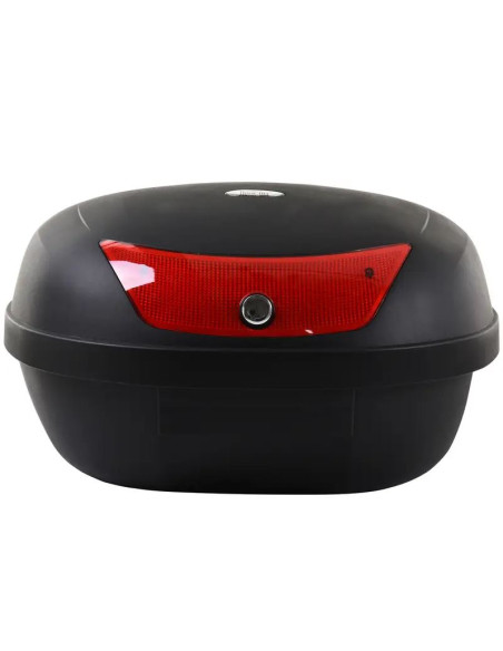 MALETA DE MOTO 52 LITROS TRASERA BASIC TULIPA ROJA