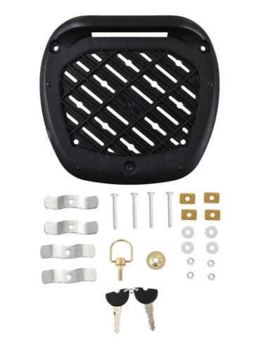 MALETA DE MOTO 52 LITROS TRASERA BASIC TULIPA ROJA