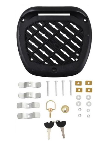 MALETA DE MOTO 52 LITROS TRASERA BASIC TULIPA ROJA