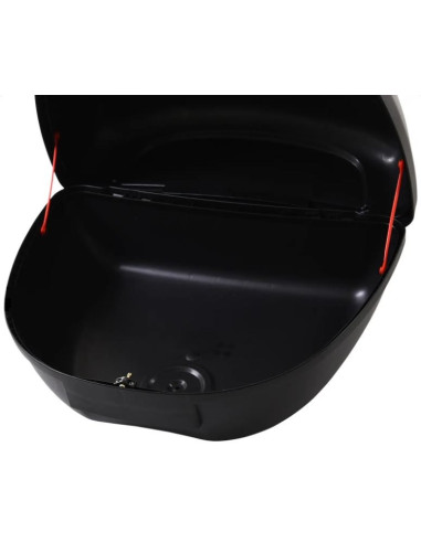 MALETA DE MOTO 52 LITROS TRASERA BASIC TULIPA ROJA