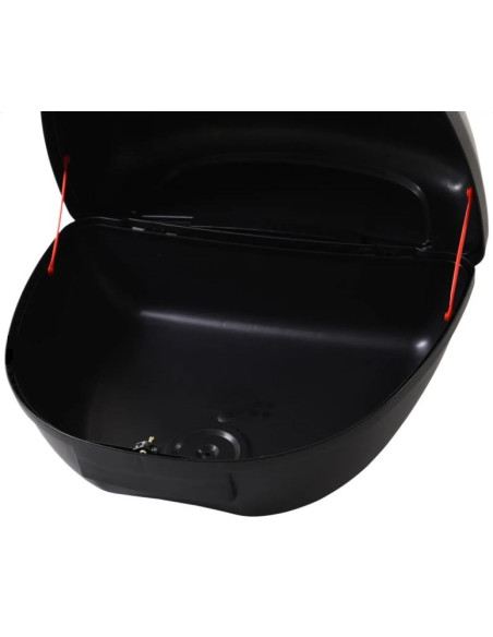 MALETA DE MOTO 52 LITROS TRASERA BASIC TULIPA ROJA