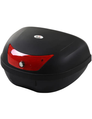 MALETA DE MOTO 52 LITROS TRASERA BASIC TULIPA ROJA