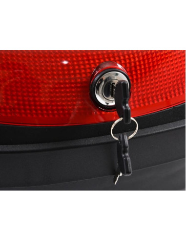 MALETA DE MOTO 52 LITROS TRASERA BASIC TULIPA ROJA