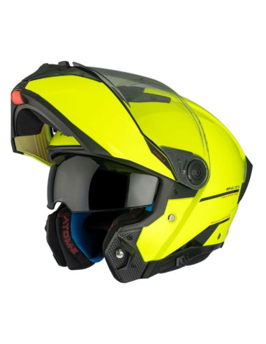 CASCO MODULAR MT ATOM 2 SV SOLID AMARILLO FLUOR BRILLO