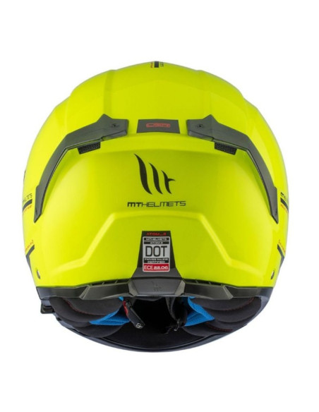CASCO MODULAR MT ATOM 2 SV SOLID AMARILLO FLUOR BRILLO
