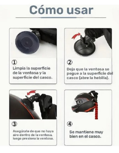 TRENZA PARA CASCO DE MOTO