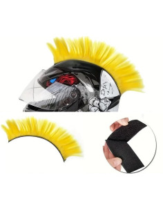 CRESTA CASCO MOTO COLOR AMARILLA