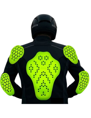 CONJUNTO DE PROTECCIONES PARA CAZADORA DE MOTO