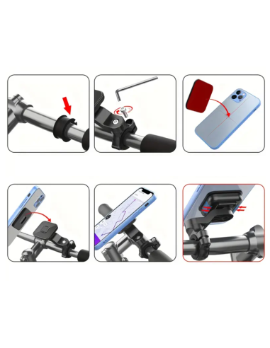 SOPORTE DE MOVIL PARA ESPEJO CON IMAN