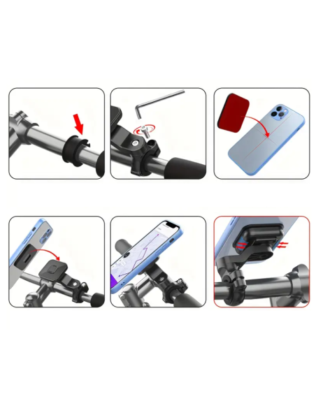 SOPORTE DE MOVIL PARA ESPEJO CON IMAN