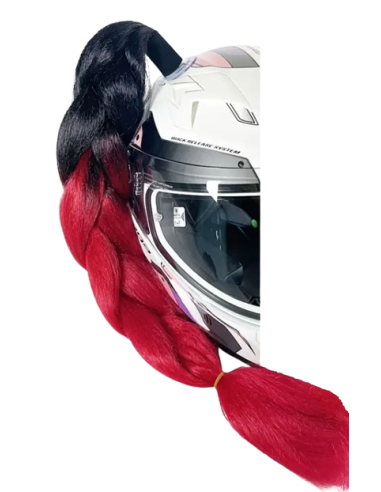 TRENZA ANCHA PARA CASCO DE MOTO