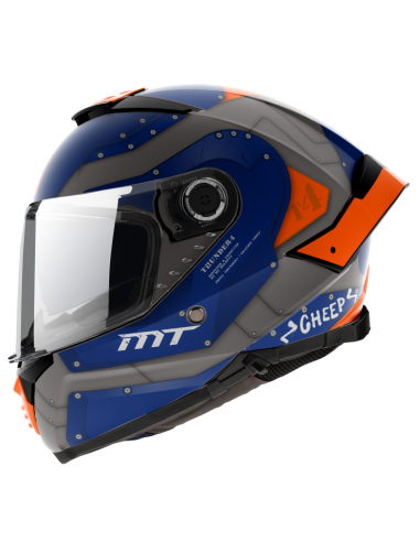 CASCO MT THUNDER 4 SV CHEEP AZUL MATE