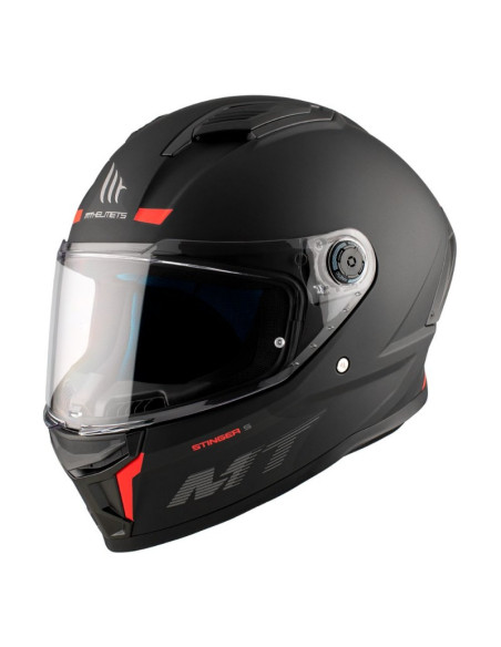 CASCO DE MOTO STINGER 2 SOLID A1 NEGRO