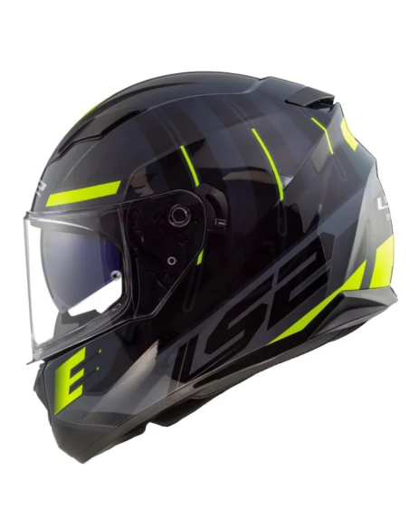 CASCO MOTO LS2 STREAM EVO SHADOW AMARILLO FLUOR