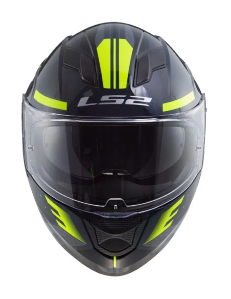 CASCO MOTO LS2 STREAM EVO SHADOW AMARILLO FLUOR