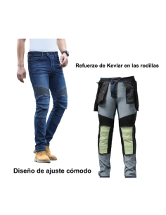 PANTALÓN DE MOTO VAQUERO CON KEVLAR 2