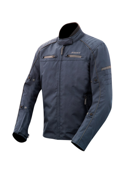 CAZADORA DE MOTO INVIERNO AZUL