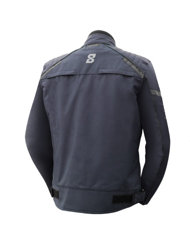 CAZADORA DE MOTO INVIERNO AZUL