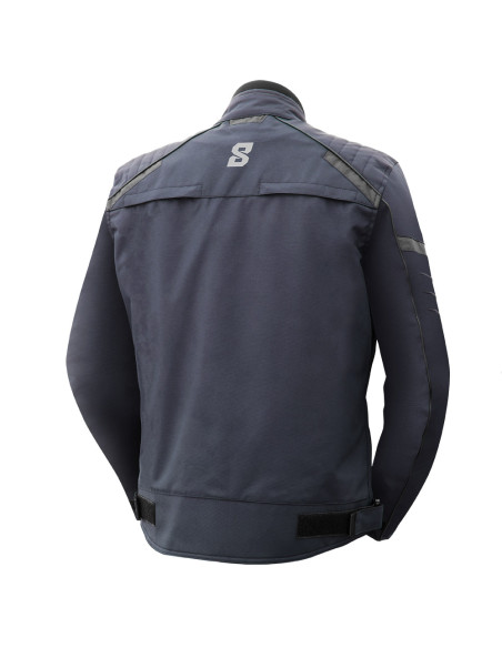 CAZADORA DE MOTO INVIERNO AZUL