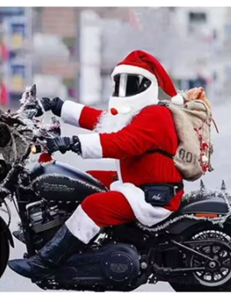 FUNDA DE CASCO DE PAPÁ NOEL