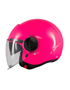 CASCO JET MT VIALE SOLID ROSA 2