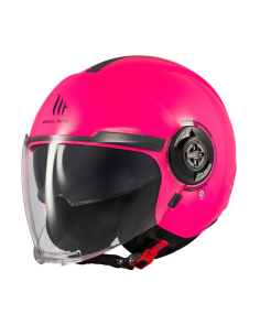 CASCO JET MT VIALE SOLID ROSA