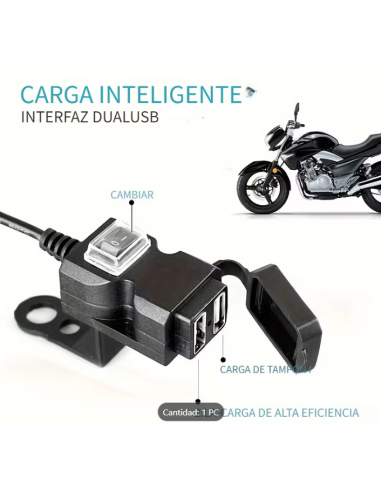 TOMA DE CARGA USB DUAL