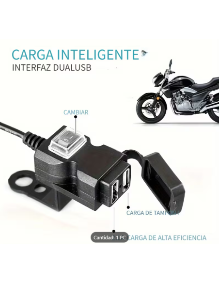 TOMA DE CARGA USB DUAL