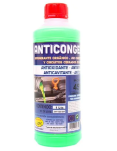 ANTICONGELANTE REFRIGERANTE VERDE 1 LITRO 45%