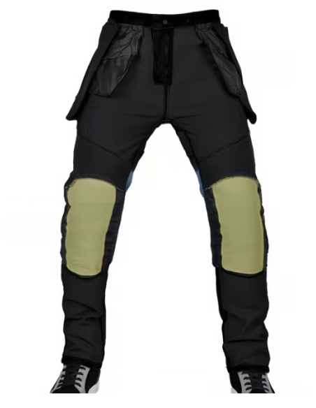 PANTALÓN DE MOTO VAQUERO NEGRP CON KEVLAR