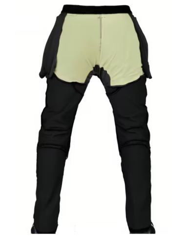 PANTALÓN DE MOTO VAQUERO NEGRP CON KEVLAR
