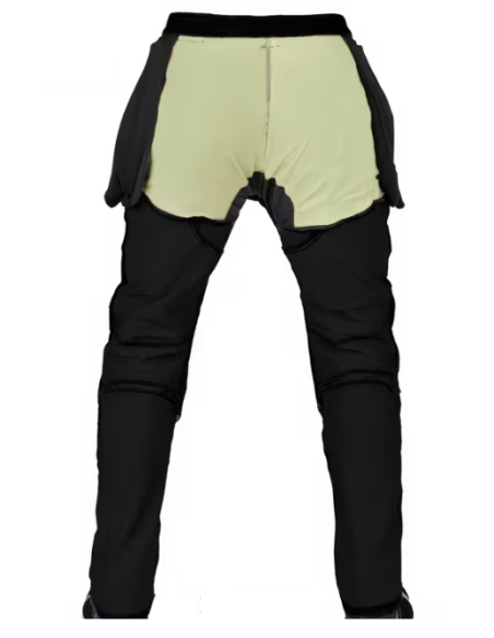 PANTALÓN DE MOTO VAQUERO NEGRP CON KEVLAR