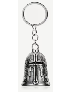 LLAVERO CAMPANA PARA MOTO CRUZ NEGRA