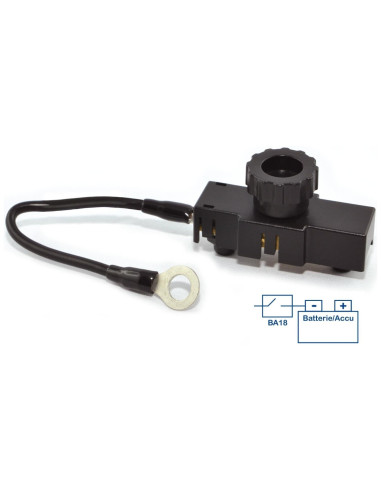 Desconectador de batería con interruptor BAAS BA18 160A-12V