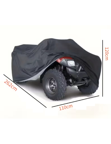 FUNDA DE MOTO ATV QUAD - TALLA 3XL - Largo 262cm Ancho 110cm Alto 120cm
