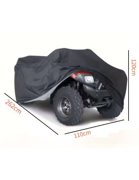 FUNDA DE MOTO ATV QUAD - TALLA 3XL - Largo 262cm Ancho 110cm Alto 120cm