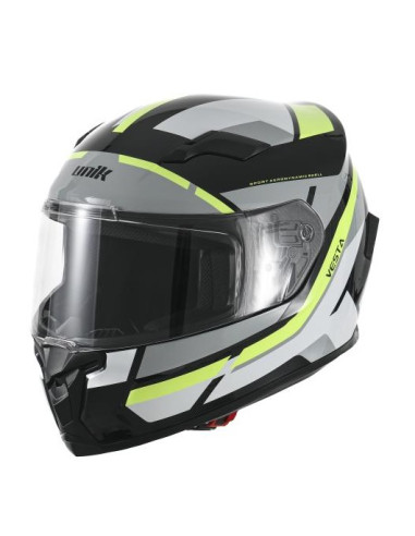 CASCO DE MOTO UNIK NEGRO/AMARILLO