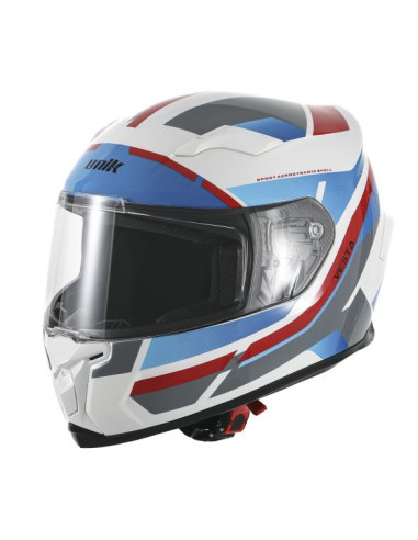 CASCO DE MOTO UNIK AZUL/ROJO