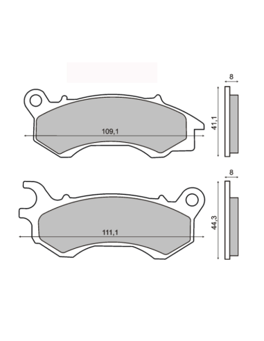 PASTILLAS DE FRENO DELANTERAS HONDA PCX 125, PEUGEOT, KYMCO